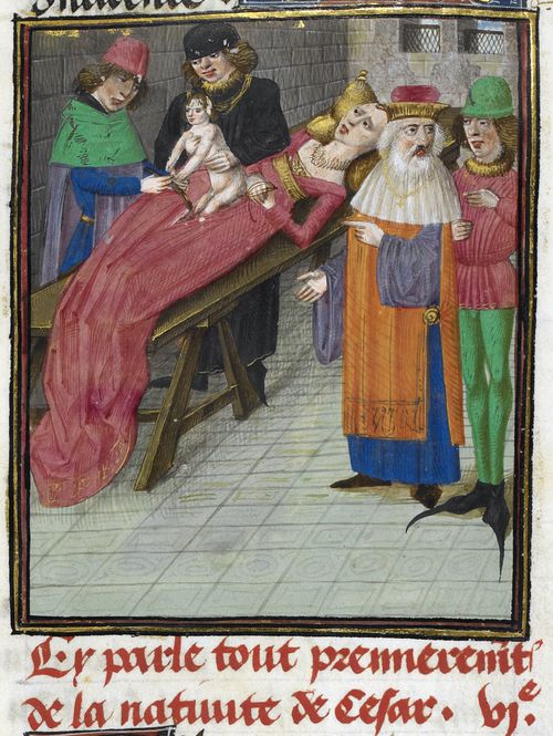 Image result for medieval manuscript childbirth