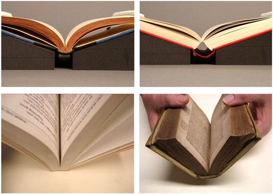 Opening characteristics of books Opening characteristics of books