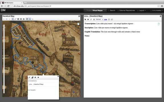 Messing About With Mappaemundi The Virtual Mappa Project Tools 1 Maps And Views Blog