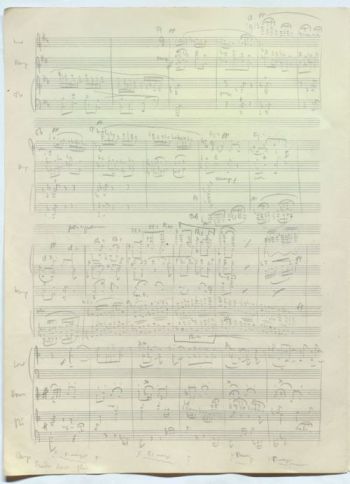 Britten's Young Person's Guide to the Orchestra, autograph manuscript