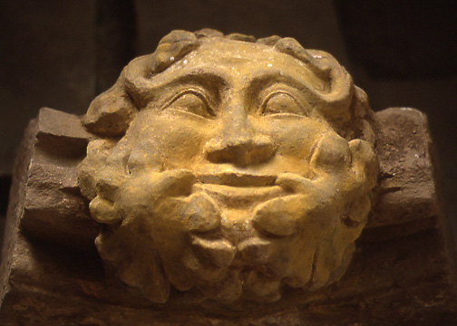 Abbey_Dore_painted_Green_Man