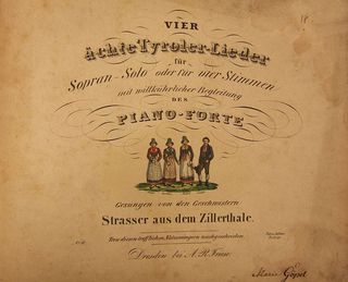 Vier ächte Tyroler-Lieder, 1835