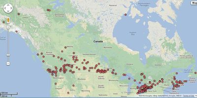 Picturing Canada (mapped)