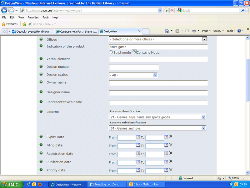 DesignView search page DesignView search page