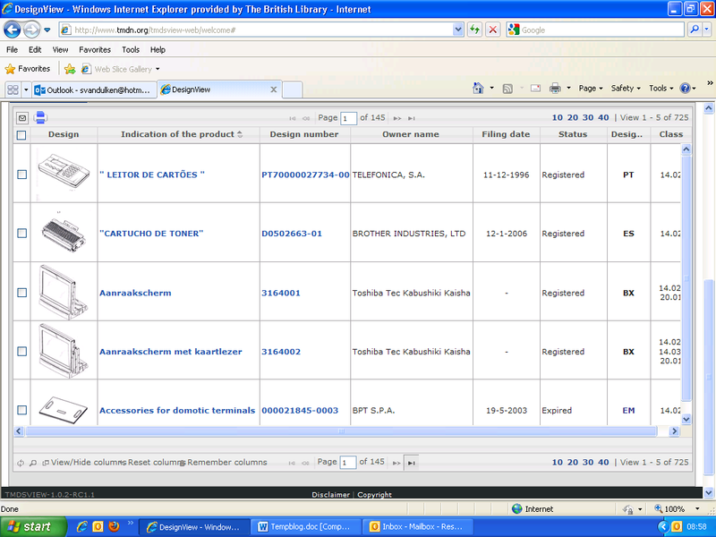 DesignView results page DesignView results page