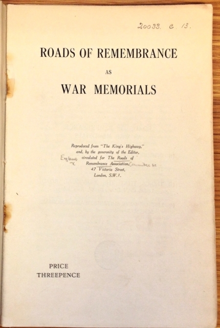 SMALL Roads of Remembrance title page crop (2)