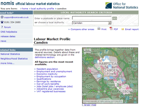 Nomis official labour market statistics