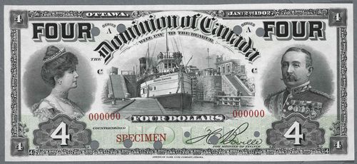 The Canadian $4 Bill: Awkward Notes - Americas and Oceania Collections blog