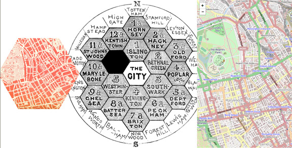 Hexagon map images - web