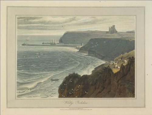 A view of the coast by Whitby. By Francis Jukes, 1811 (c) British Library Board