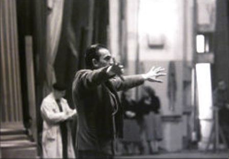 Visconti rehearsing