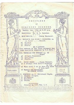 Ruhleben programme 12 Dec 1915