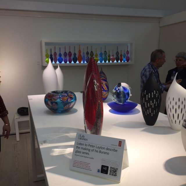 Peter Layton QR code card and Burano glass series