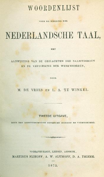 Woordenlijst 1872