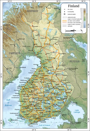 Map of Finland pic