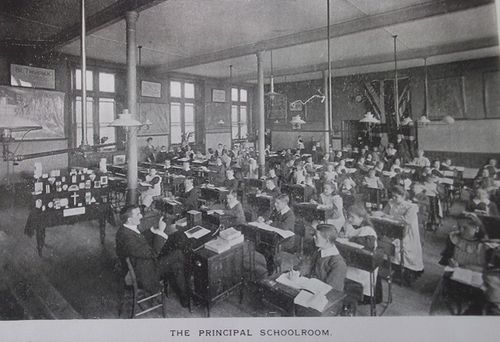 Cambrian Institution for the Deaf and Dumb schoolroom