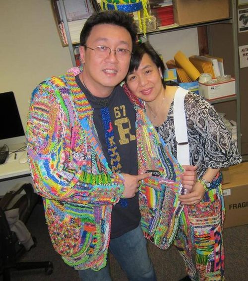 Choon Ng, Loom band inventor with his wife Fen