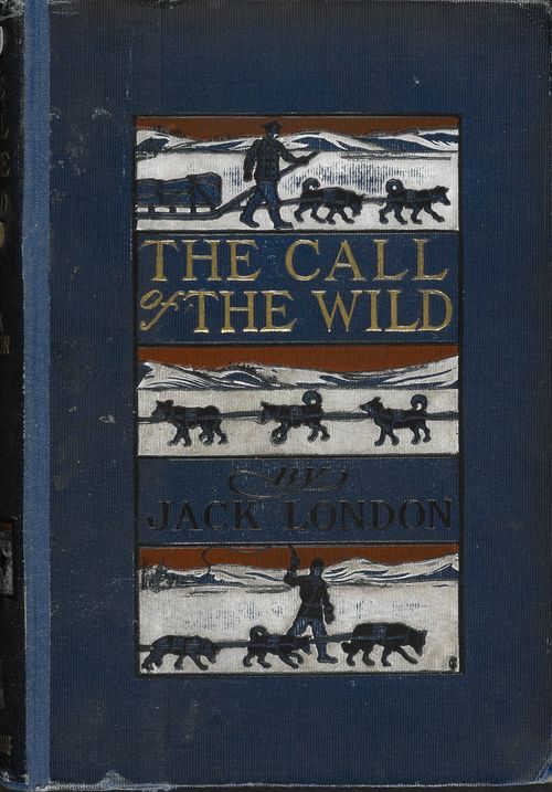 The cover of Jack London's 1903 edition of The Call of the Wild on display in Animal Tales at the British Library