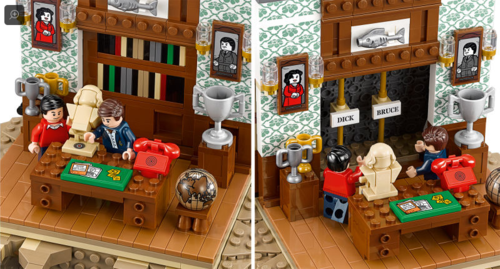 Scene from 1960's Batman Television Series reenacted with Lego