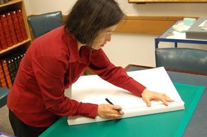Conservator Kumiko Matsuoka