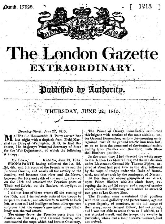 Londongazette22jun1815