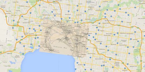 South Eastern Suburbs Melbourne Map Putting Yourself On The (Old) Map - Maps And Views Blog